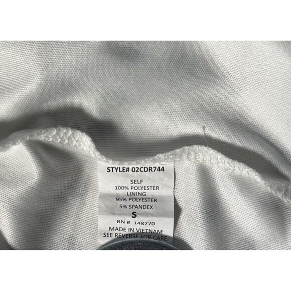 Sienna Sky Dress Women’s S White With Blue Floral Print Cottagecore Fairy w/Belt - Picture 7 of 10